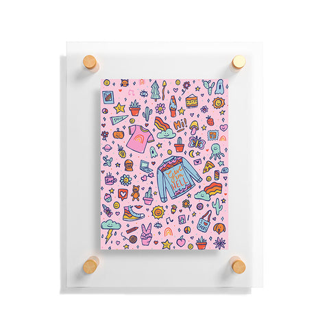 Doodle By Meg All the Fun Things Floating Acrylic Print