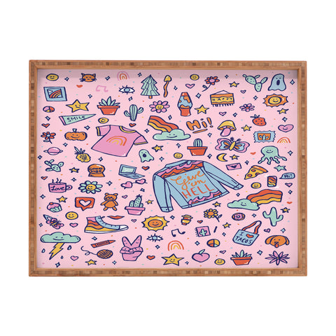Doodle By Meg All the Fun Things Rectangular Tray