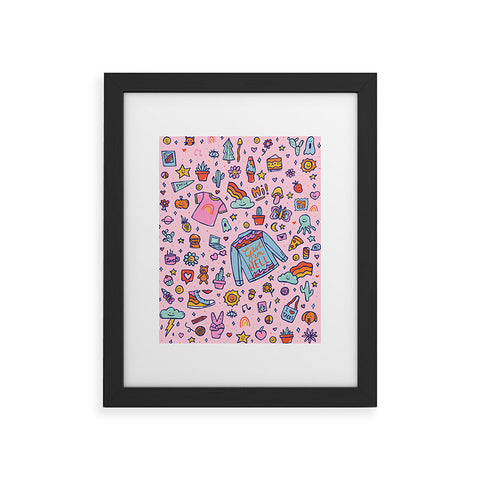 Doodle By Meg All the Fun Things Framed Art Print