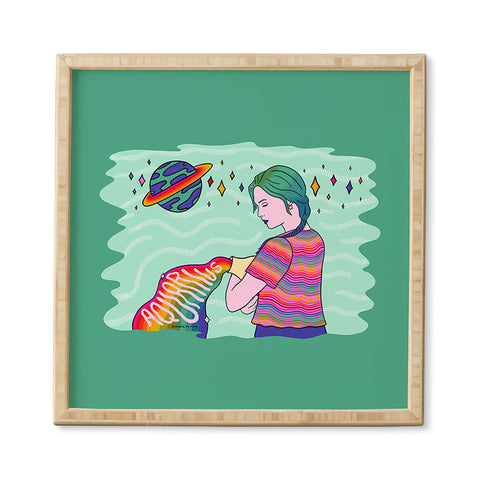 Doodle By Meg Aquarius Babe Framed Wall Art