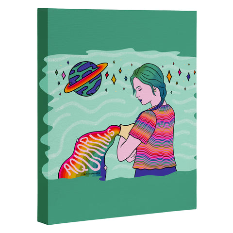 Doodle By Meg Aquarius Babe Art Canvas