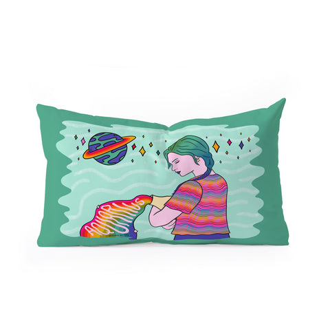 Doodle By Meg Aquarius Babe Oblong Throw Pillow