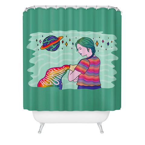 Doodle By Meg Aquarius Babe Shower Curtain
