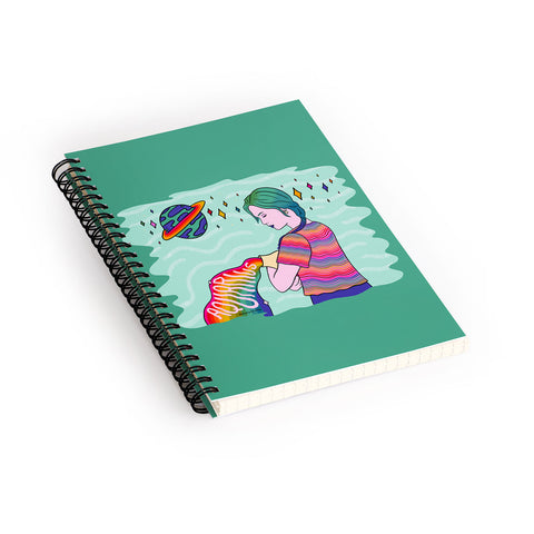 Doodle By Meg Aquarius Babe Spiral Notebook