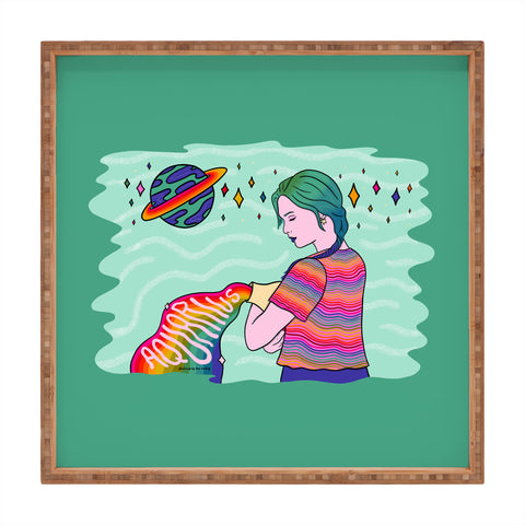 Doodle By Meg Aquarius Babe Square Tray
