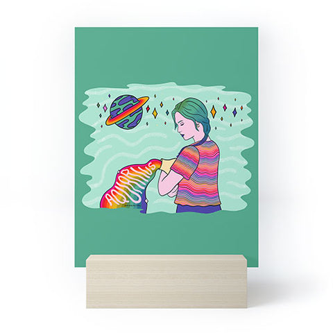 Doodle By Meg Aquarius Babe Mini Art Print