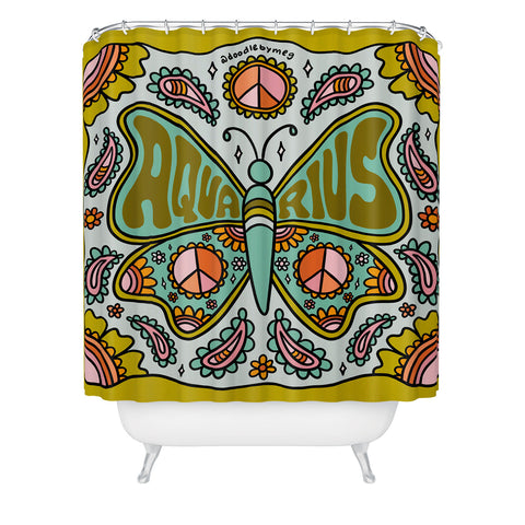 Doodle By Meg Aquarius Butterfly Shower Curtain