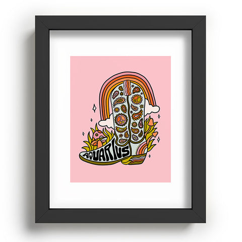Doodle By Meg Aquarius Cowboy Boot Recessed Framing Rectangle