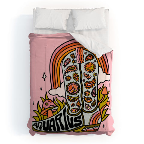 Doodle By Meg Aquarius Cowboy Boot Comforter