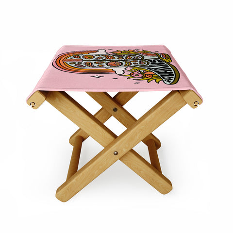 Doodle By Meg Aquarius Cowboy Boot Folding Stool
