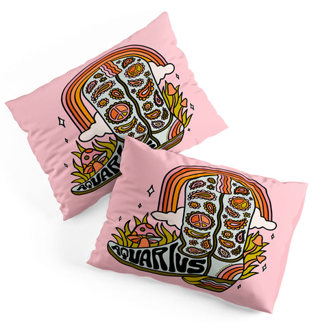 Doodle By Meg Aquarius Cowboy Boot Pillow Shams
