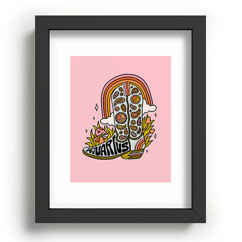 Doodle By Meg Aquarius Cowboy Boots Recessed Framing Rectangle