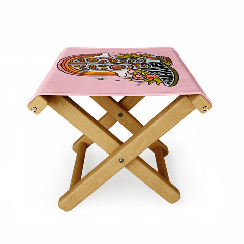 Doodle By Meg Aquarius Cowboy Boots Folding Stool