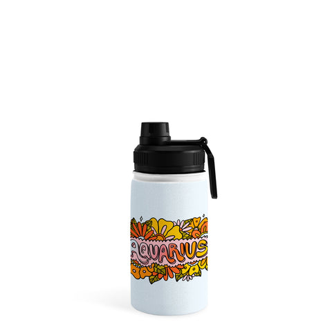 Doodle By Meg Aquarius Flowers Water Bottle