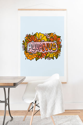 Doodle By Meg Aquarius Flowers Art Print And Hanger