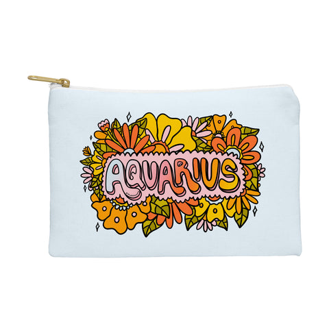 Doodle By Meg Aquarius Flowers Pouch