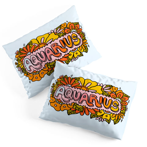 Doodle By Meg Aquarius Flowers Pillow Shams