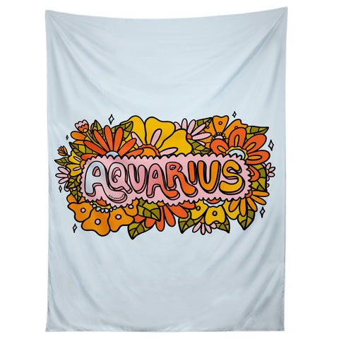 Doodle By Meg Aquarius Flowers Tapestry