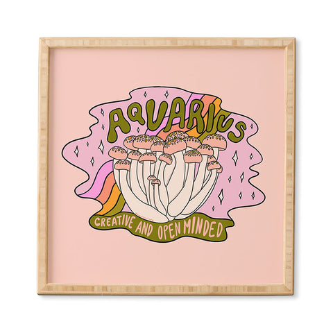Doodle By Meg Aquarius Mushroom Framed Wall Art