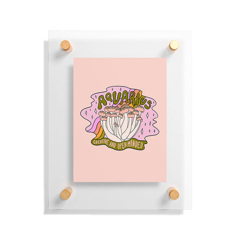 Doodle By Meg Aquarius Mushroom Floating Acrylic Print
