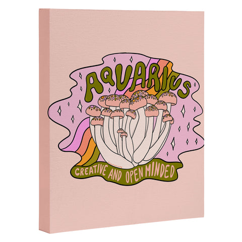 Doodle By Meg Aquarius Mushroom Art Canvas