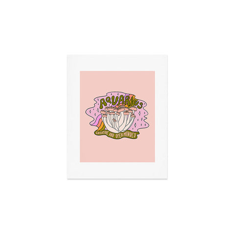 Doodle By Meg Aquarius Mushroom Art Print
