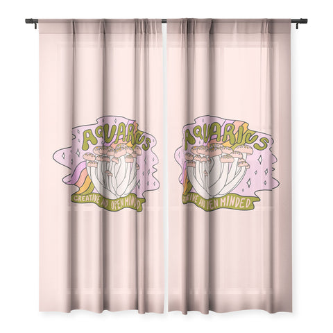 Doodle By Meg Aquarius Mushroom Sheer Non Repeat