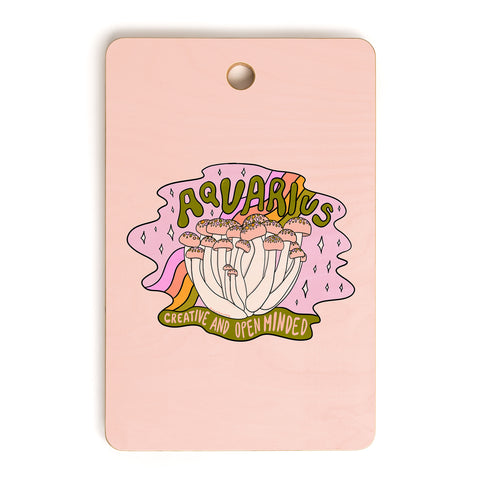 Doodle By Meg Aquarius Mushroom Cutting Board Rectangle