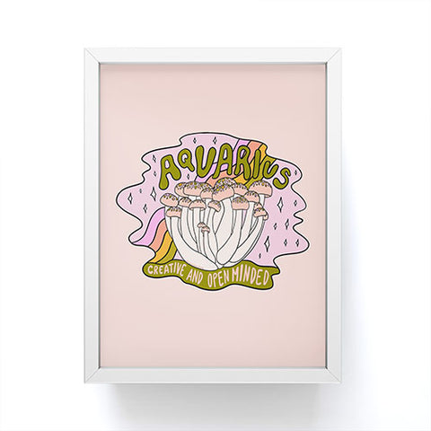 Doodle By Meg Aquarius Mushroom Framed Mini Art Print