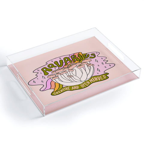 Doodle By Meg Aquarius Mushroom Acrylic Tray