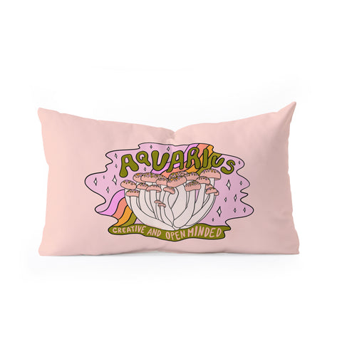 Doodle By Meg Aquarius Mushroom Oblong Throw Pillow