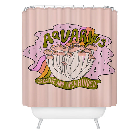 Doodle By Meg Aquarius Mushroom Shower Curtain