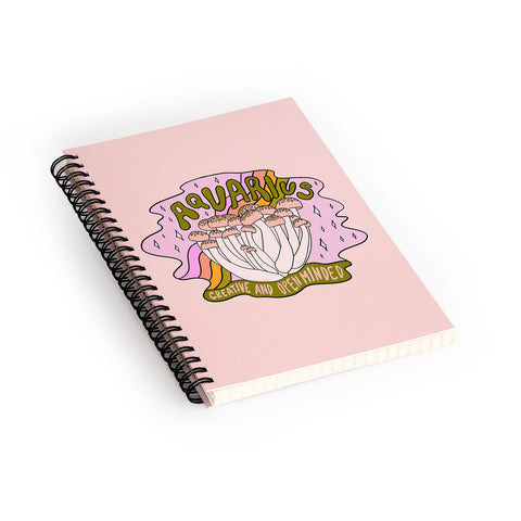 Doodle By Meg Aquarius Mushroom Spiral Notebook