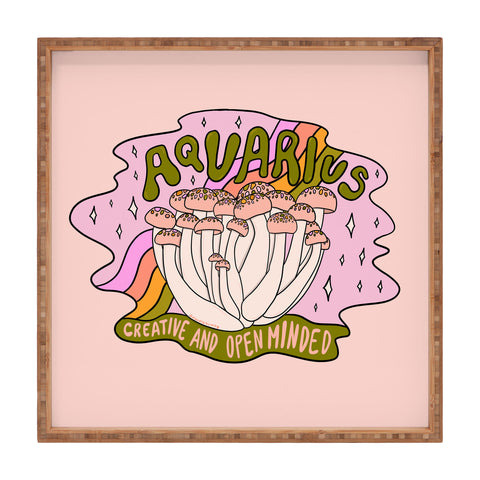 Doodle By Meg Aquarius Mushroom Square Tray
