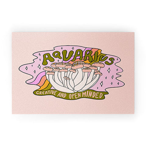 Doodle By Meg Aquarius Mushroom Welcome Mat