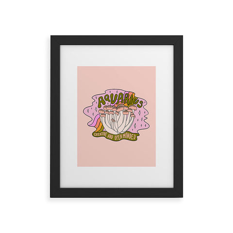 Doodle By Meg Aquarius Mushroom Framed Art Print