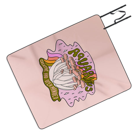 Doodle By Meg Aquarius Mushroom Picnic Blanket