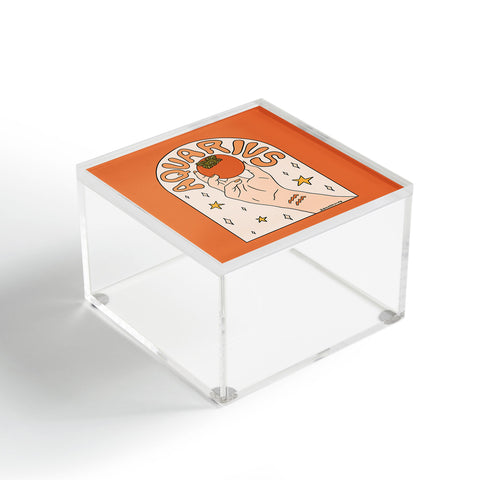 Doodle By Meg Aquarius Persimmon Acrylic Box