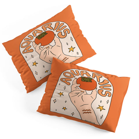 Doodle By Meg Aquarius Persimmon Pillow Shams
