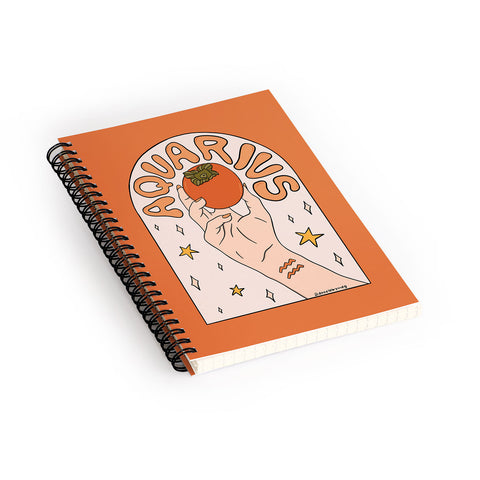 Doodle By Meg Aquarius Persimmon Spiral Notebook