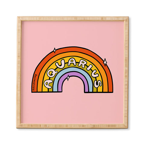 Doodle By Meg Aquarius Rainbow Framed Wall Art