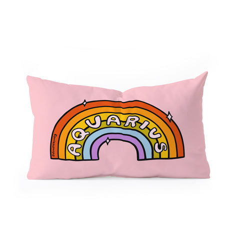 Doodle By Meg Aquarius Rainbow Oblong Throw Pillow