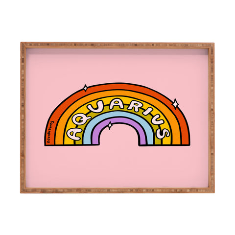 Doodle By Meg Aquarius Rainbow Rectangular Tray