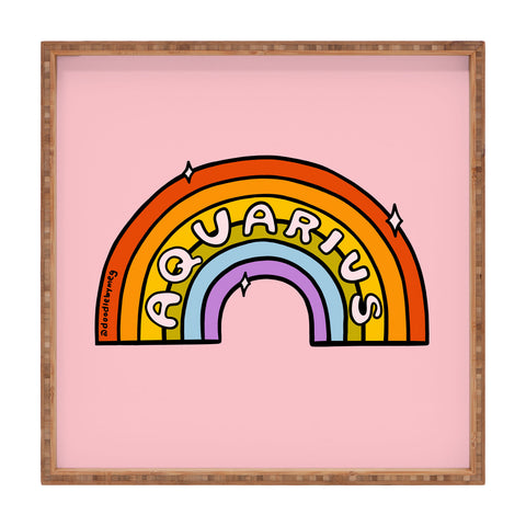 Doodle By Meg Aquarius Rainbow Square Tray