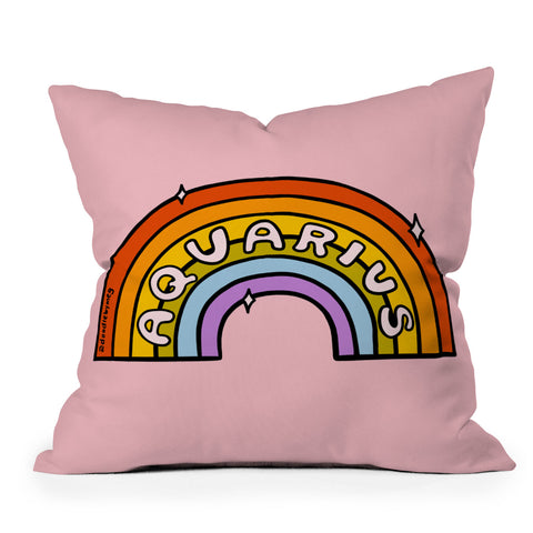 Doodle By Meg Aquarius Rainbow Throw Pillow