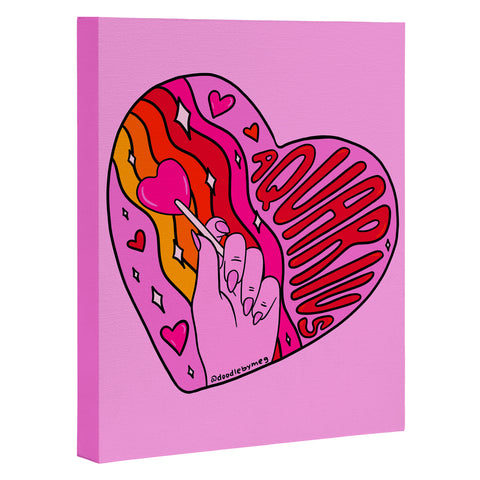 Doodle By Meg Aquarius Valentine Art Canvas