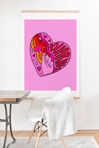 Doodle By Meg Aquarius Valentine Art Print And Hanger