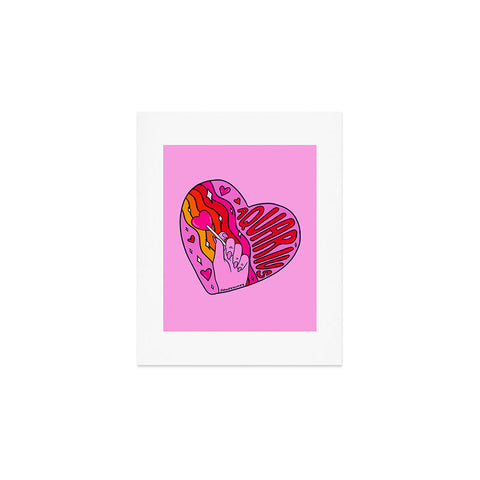 Doodle By Meg Aquarius Valentine Art Print