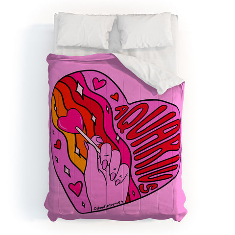 Doodle By Meg Aquarius Valentine Comforter