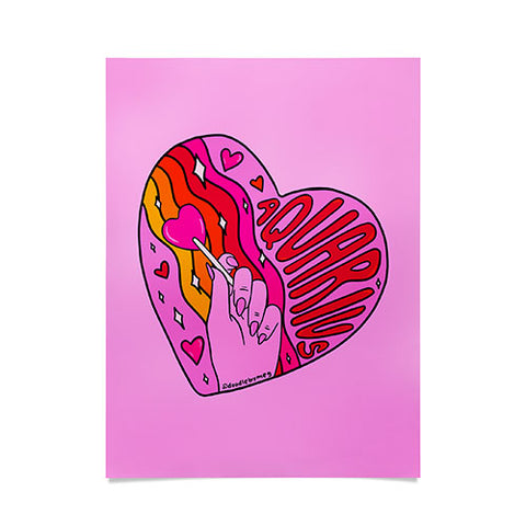 Doodle By Meg Aquarius Valentine Poster